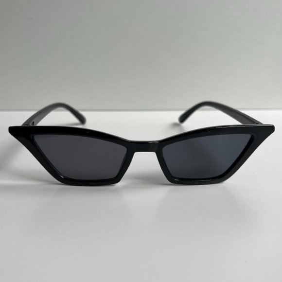 Vintage Y2K 90s 2000s unique retro style cute black sunglasses - Picture 4 of 8